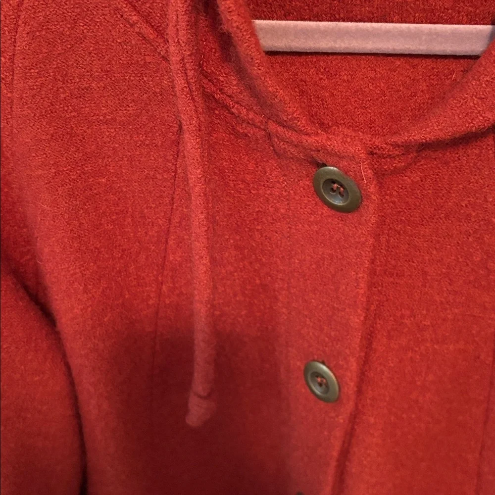 Fenn Wright Manson Rust Knit Jacket, Sz Med. 100% wool - Picture 9 of 10